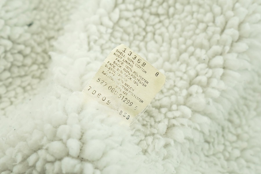 80's Levi's 70609 ブラックデニム ボアジャケット 表記(M)