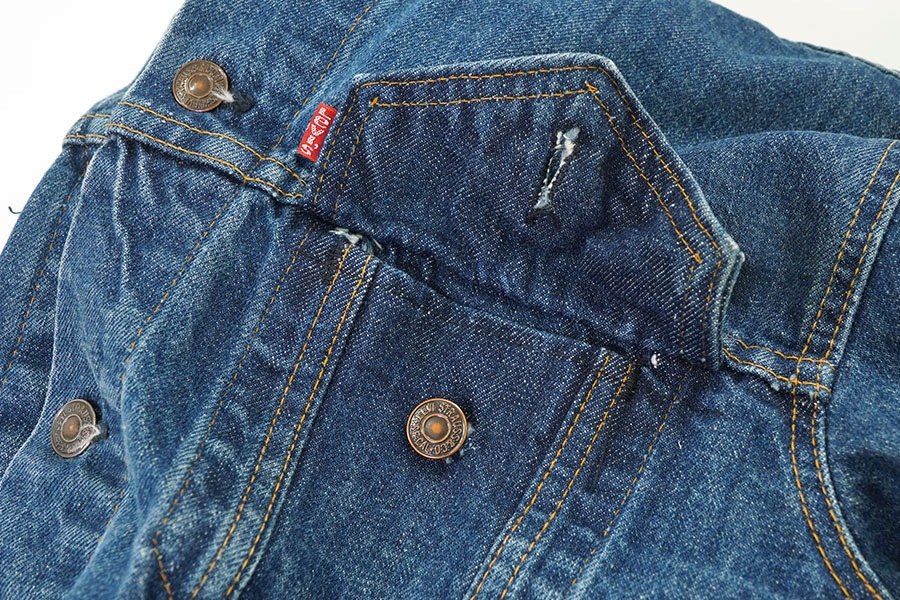 70's Levi's 70505 スモールe デニムジャケット 良雰囲気 実寸