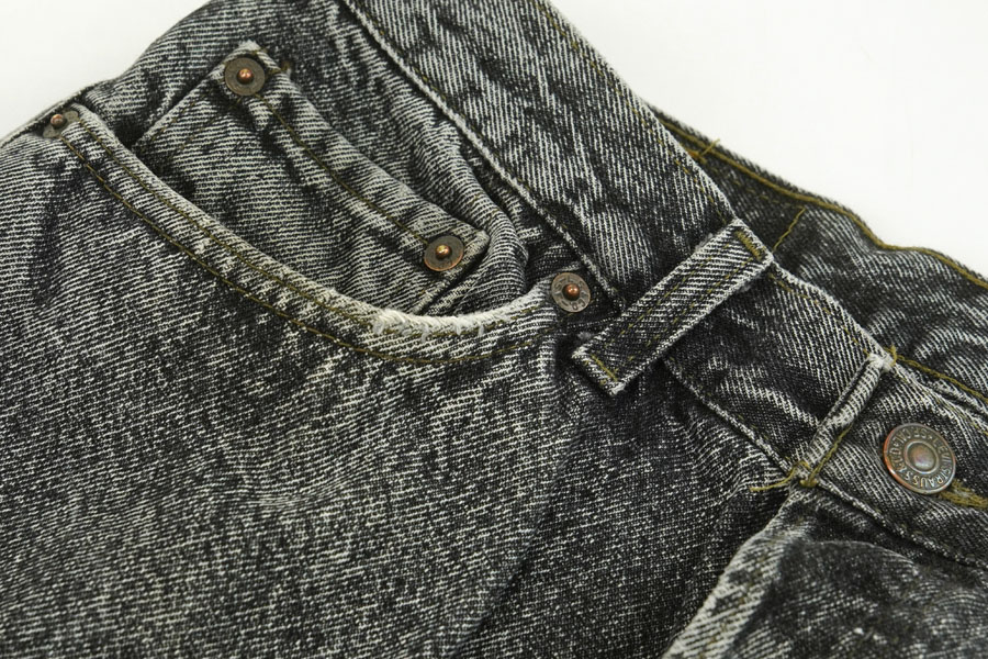 80's～ Levi's 501 アシッドブラック デニムパンツ 表記(33x32) USA製