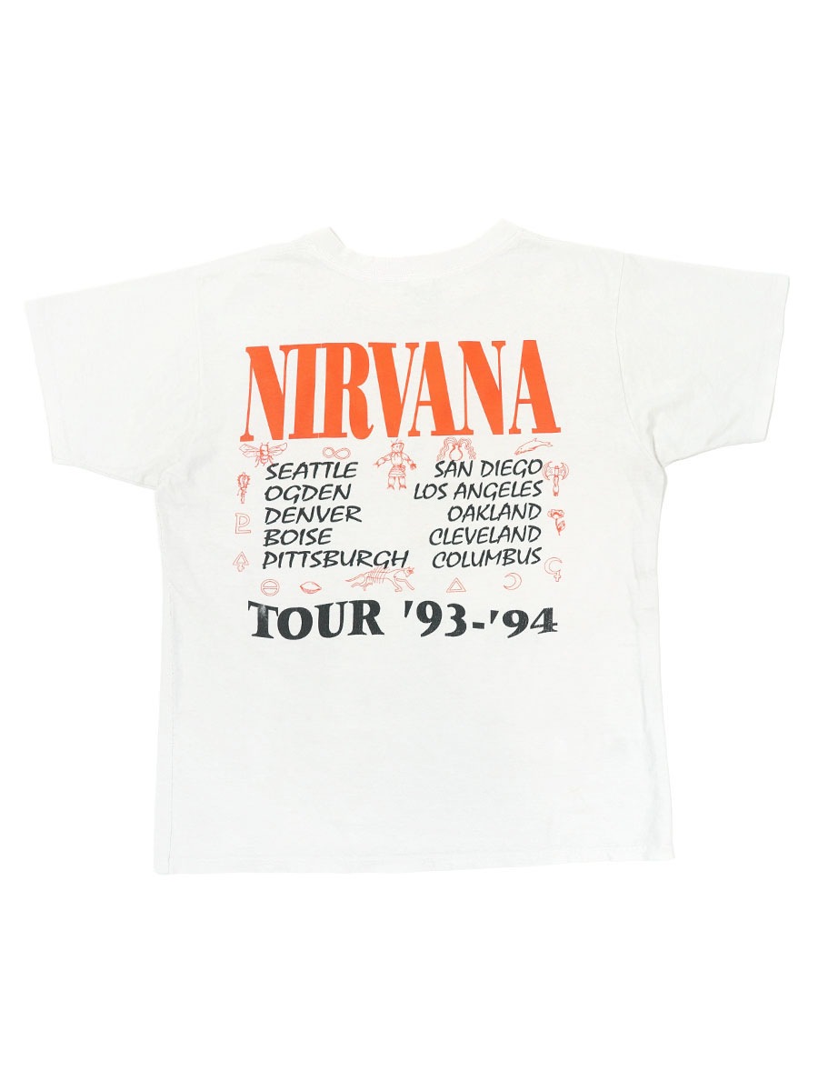 90'S THE BODY CO. NIRVANA ''IN UTERO TOUR '93 '94'' T SHIRT (SIZE