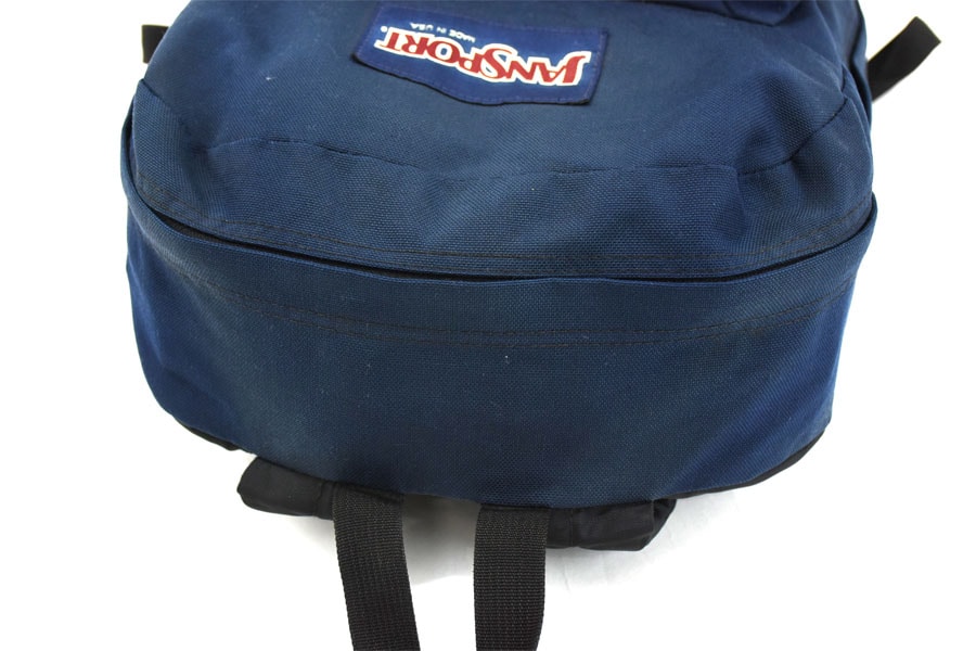 80's～ JANSPORT スエード切り替え リュックサック ネイビー USA製