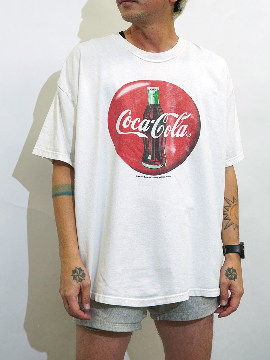 90's Hanes ''コカ・コーラ'' 企業物 プリントTシャツ 表記(XL