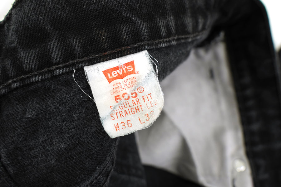 90's Levi's 505 ブラック デニムパンツ 表記(36x32) USA製