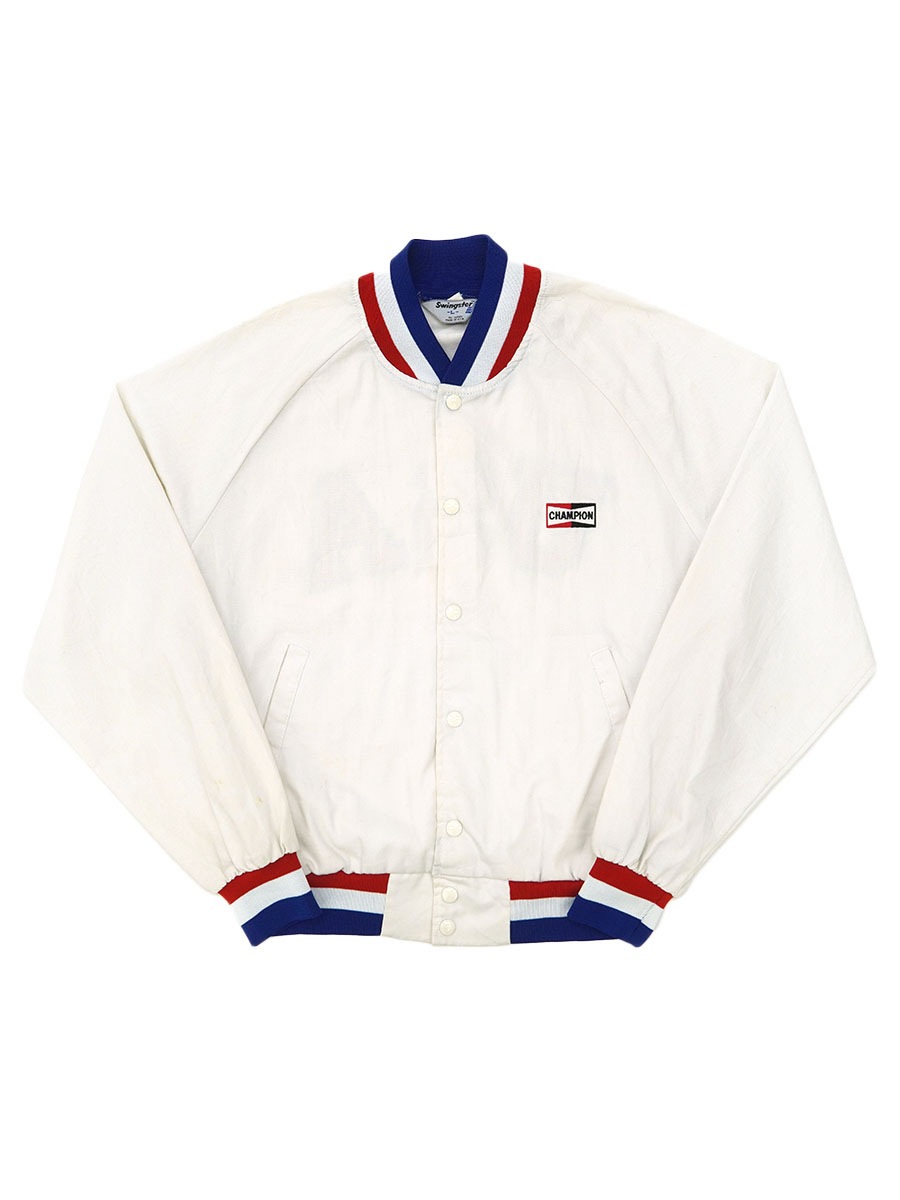 80's Swingster ''USA/CHAMPION'' リブライン コットンスタジャン