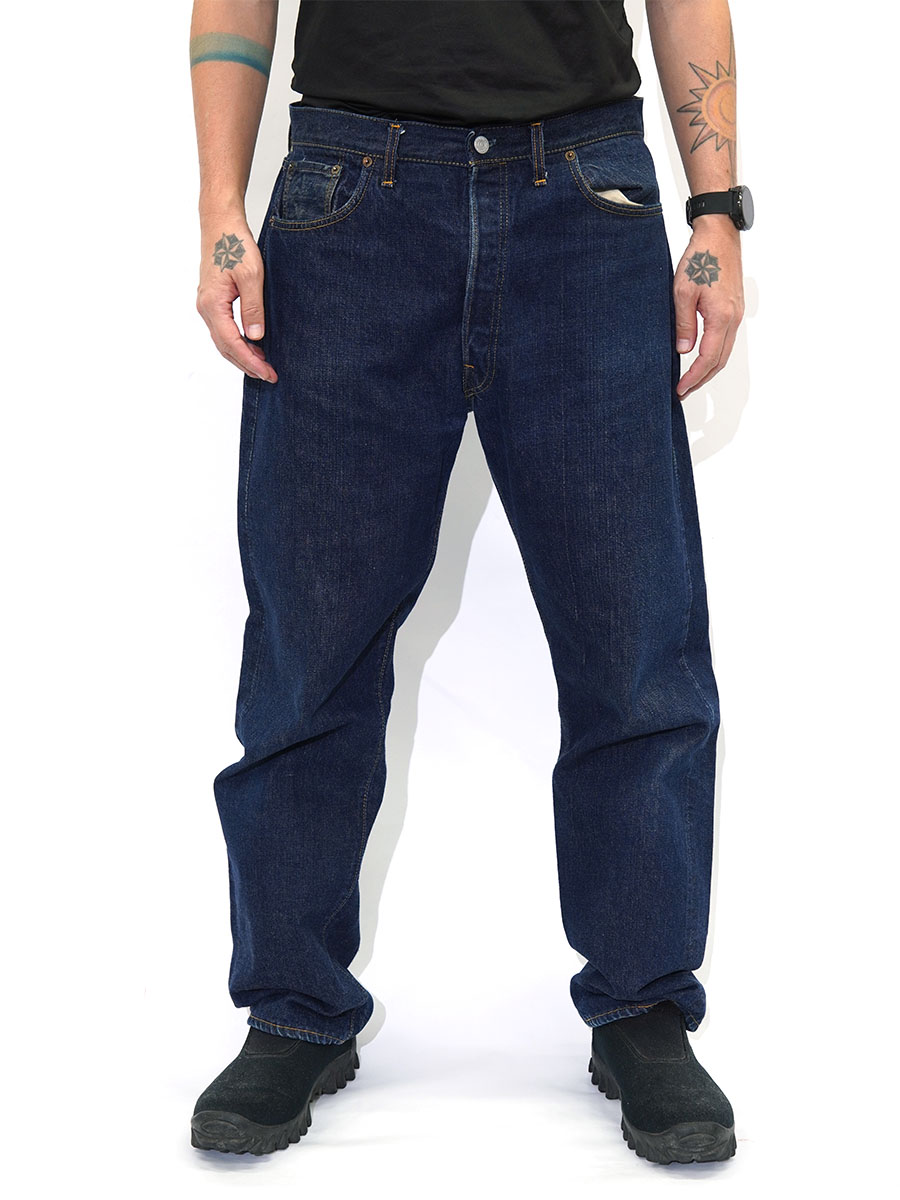 60's Levi's 501 BIG-E Sタイプ ウエストシングル デニムパンツ 色残り