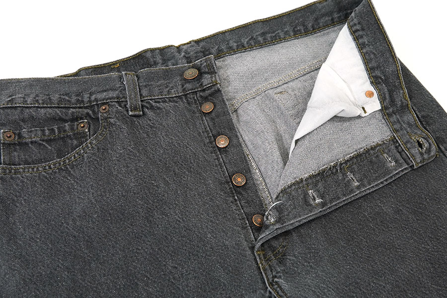 90's LEVI'S 501 先染めブラック デニムパンツ 表記(W36 L32) USA製
