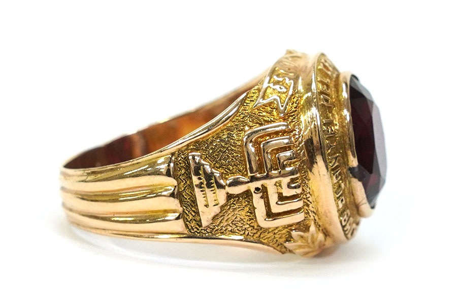 50's ''PLANTEL DEL CENTRO ISRAELITE'' カレッジリング 14K 実寸(23号位)