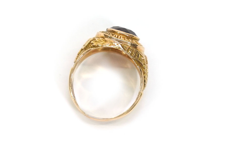 50's ''PLANTEL DEL CENTRO ISRAELITE'' カレッジリング 14K 実寸(23号位)