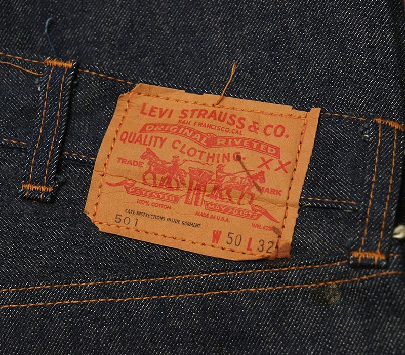 1970s DEAD STOCK , LEVIS 501E , Size W50 L32
