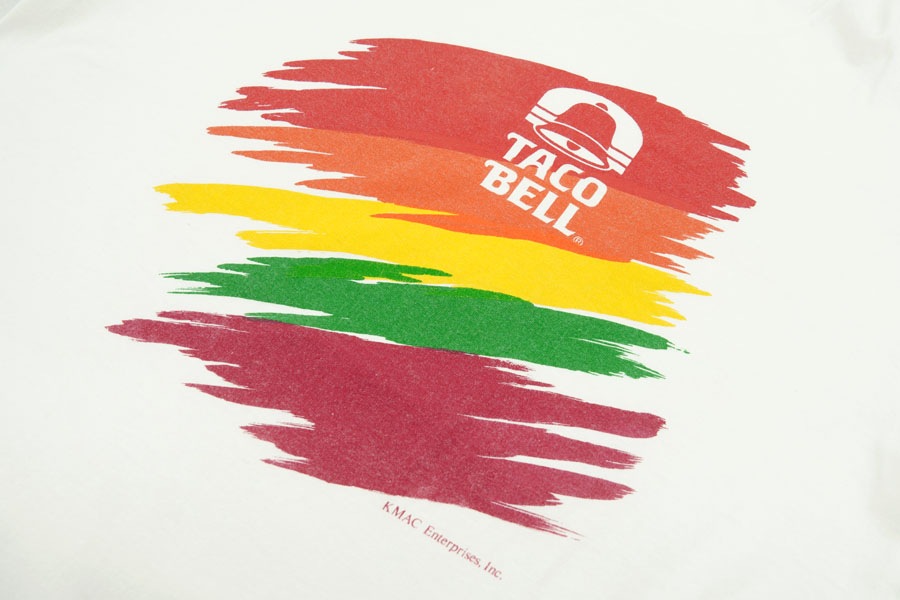90's FRUIT OF THE LOOM ''TACO BELL'' 100%コットン Tシャツ 表記(XL) USA製