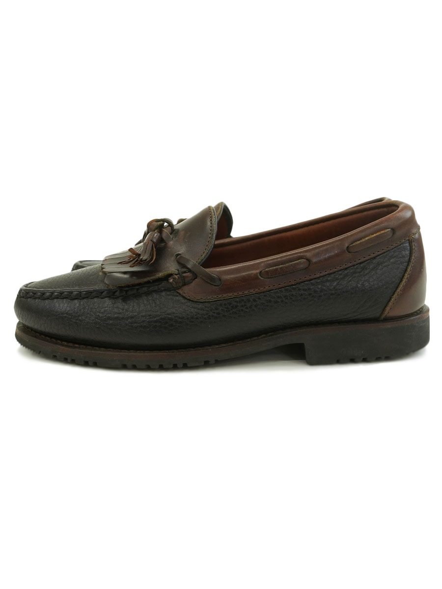 Allen Edmonds Nashua ブラック レザー タッセルモカシン USA製 Allen Edmonds Nashua タッセルローファー 表記(7 1/2) | NEW
