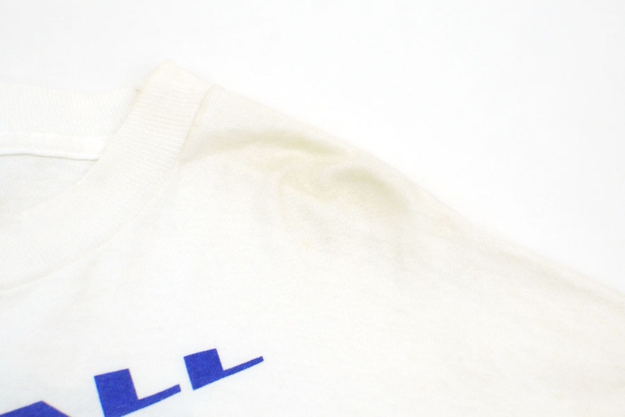 90's FRUIT OF THE LOOM ''76 BASKETBALL'' ポケット付き Tシャツ 表記(XL)