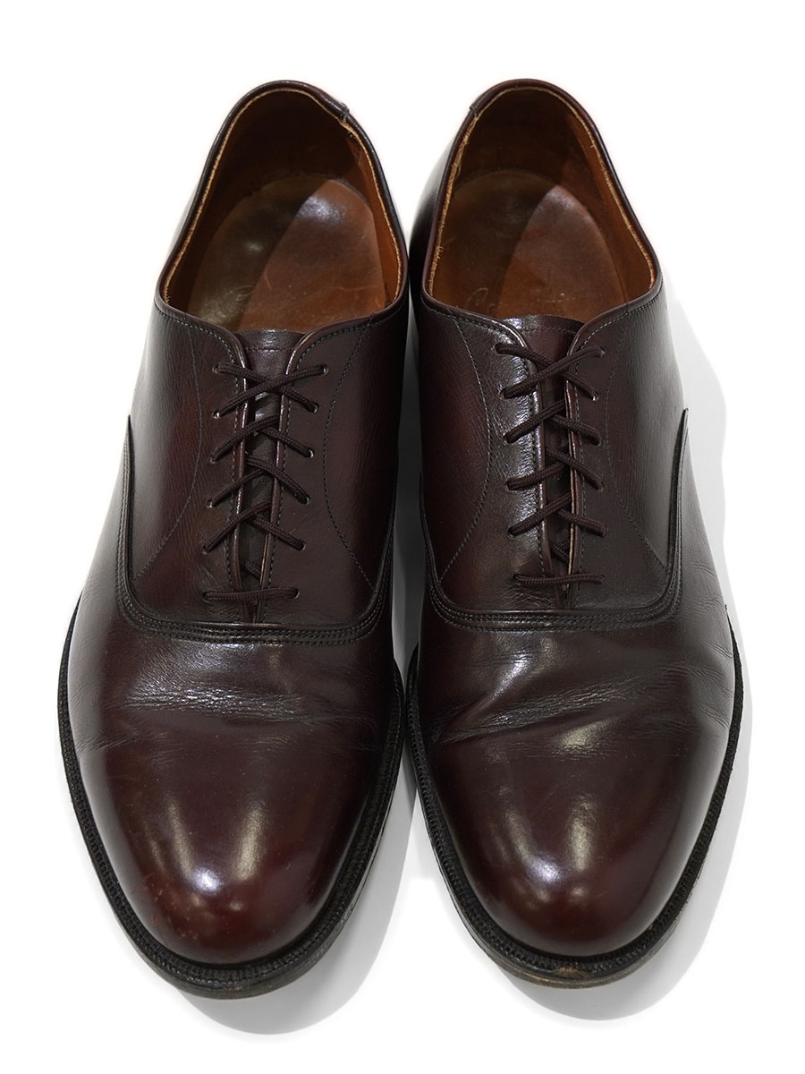 Cordwainer 内羽根ストレートチップ レザーシューズ バーガンディ 表記