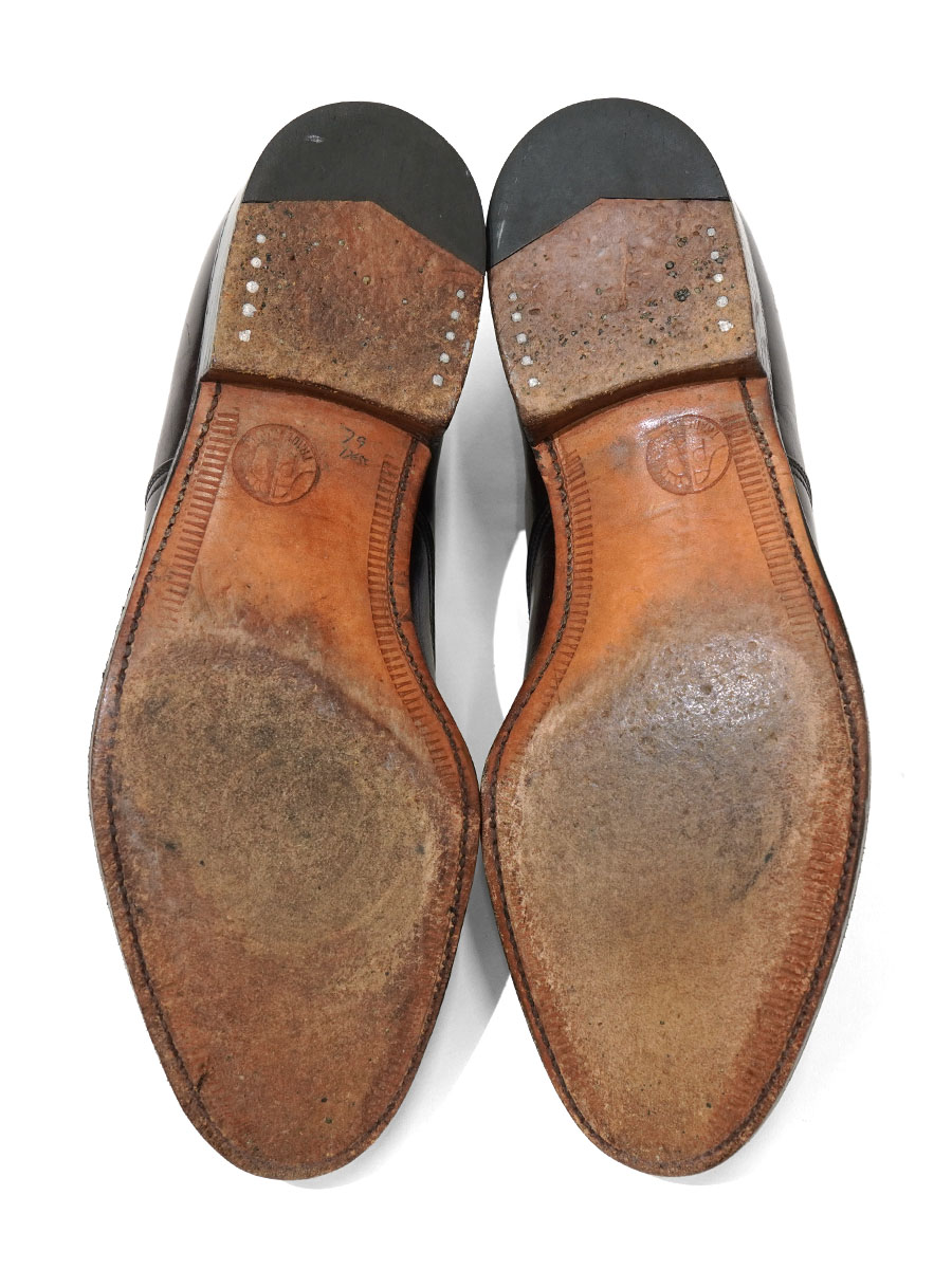 Cordwainer 内羽根ストレートチップ レザーシューズ バーガンディ 表記