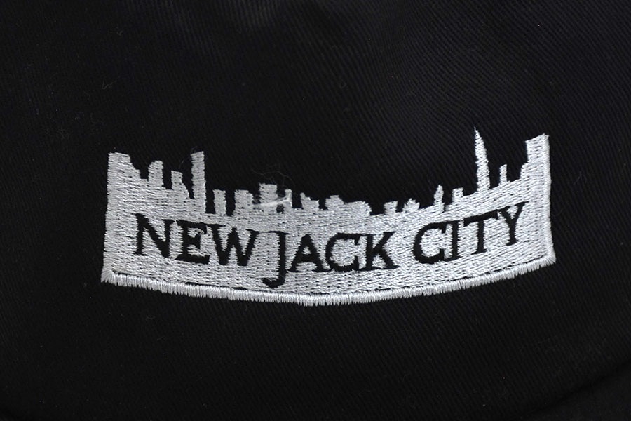 90's AmaPro ''NEW JACK CITY'' ロゴ刺繍 キャップ ブラック