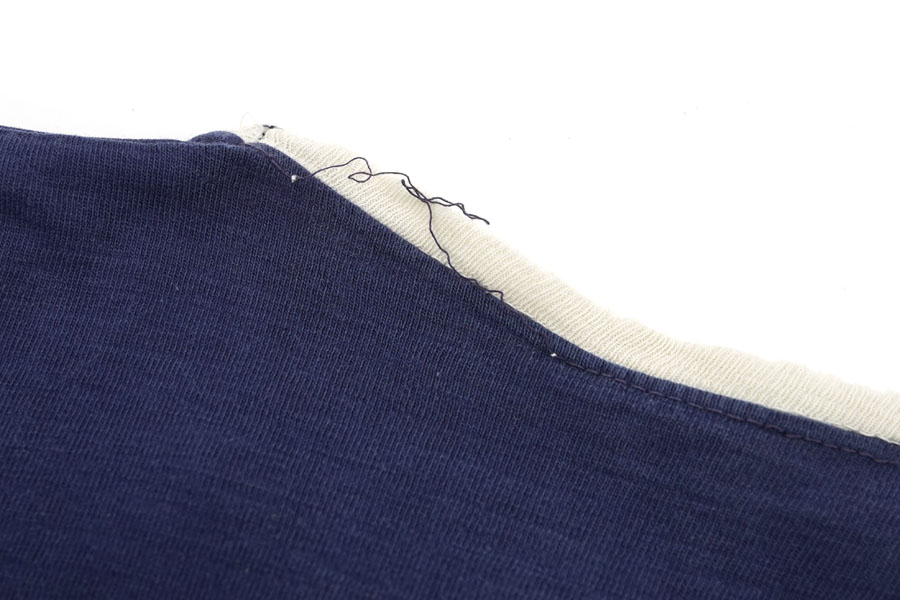 60'S CHAMPION ''MICHIGAN'' RINGER T SHIRT NAVY (APPROX.LARGE)