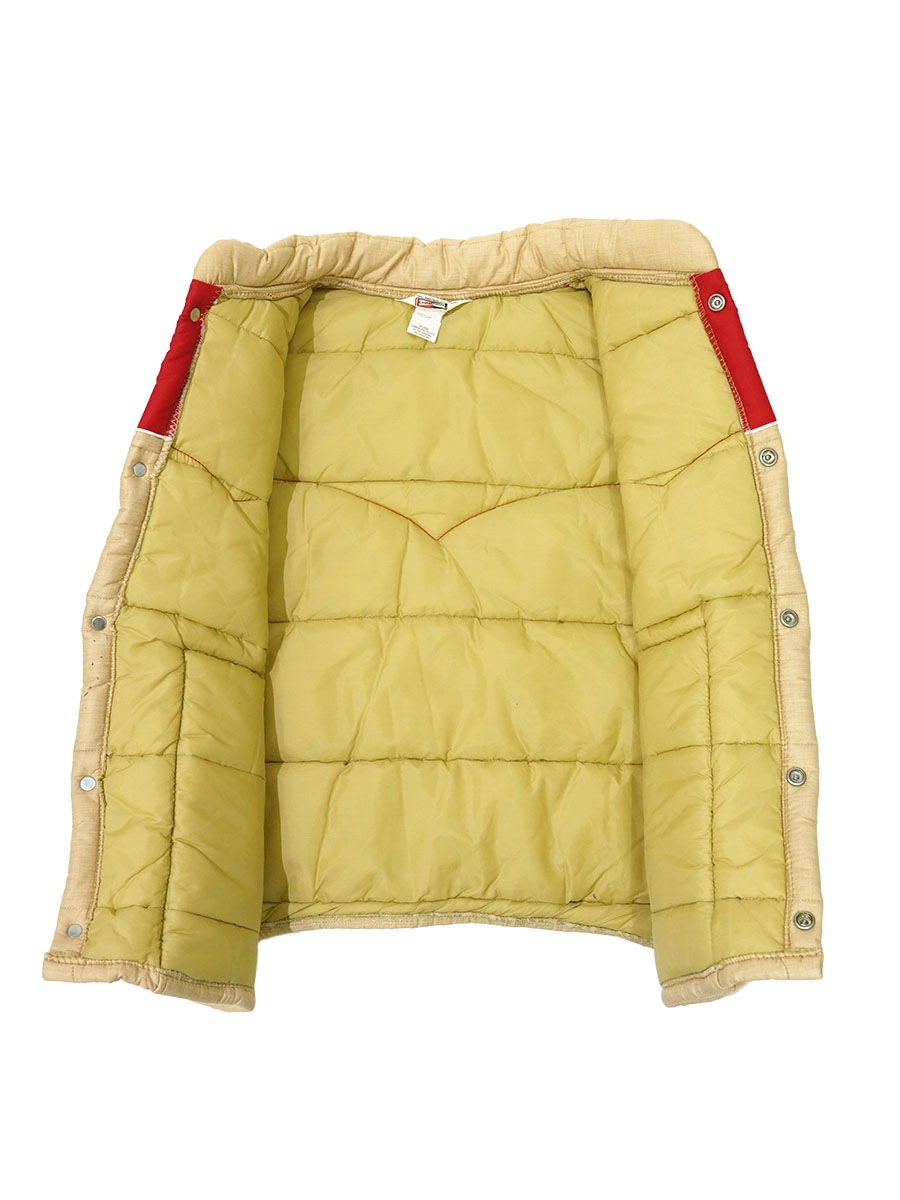 70's CHAMPION PLUG オフィシャルレーシングベスト レッド/ベージュ 表記(MEDIUM)