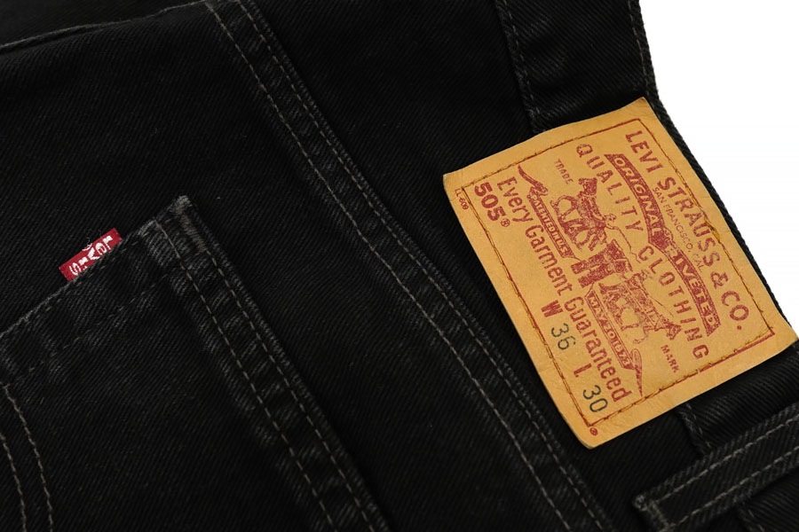 00's LEVI'S 505 色残りブラック デニムパンツ 表記(W36 L30) USA製