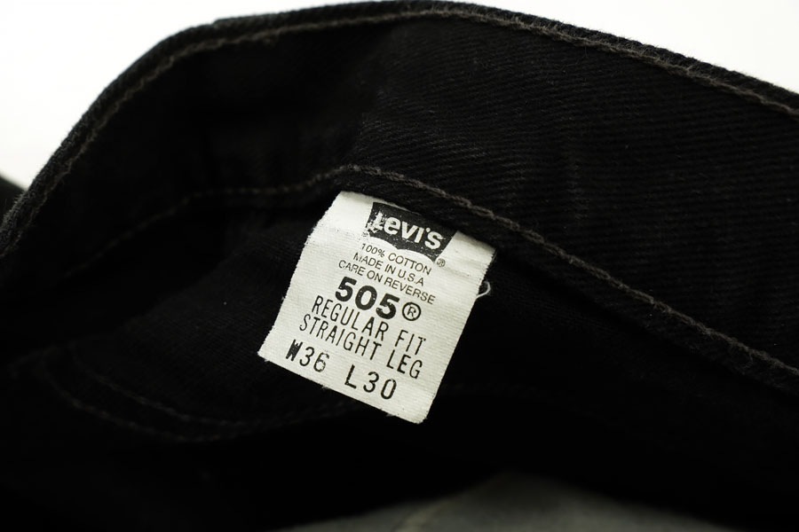 00's LEVI'S 505 色残りブラック デニムパンツ 表記(W36 L30) USA製
