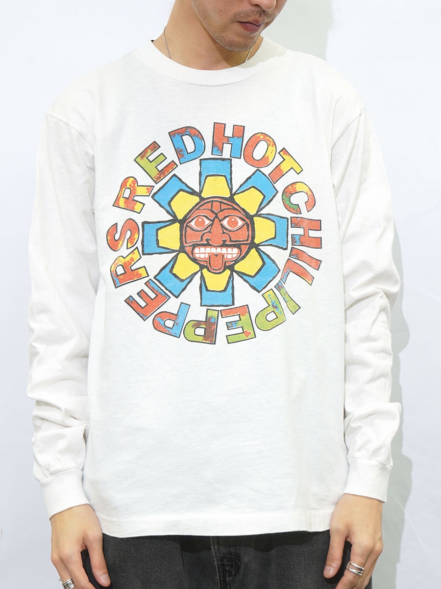 90's ''RED HOT CHILI PEPPERS'' 両面プリント ロングスリーブTシャツ
