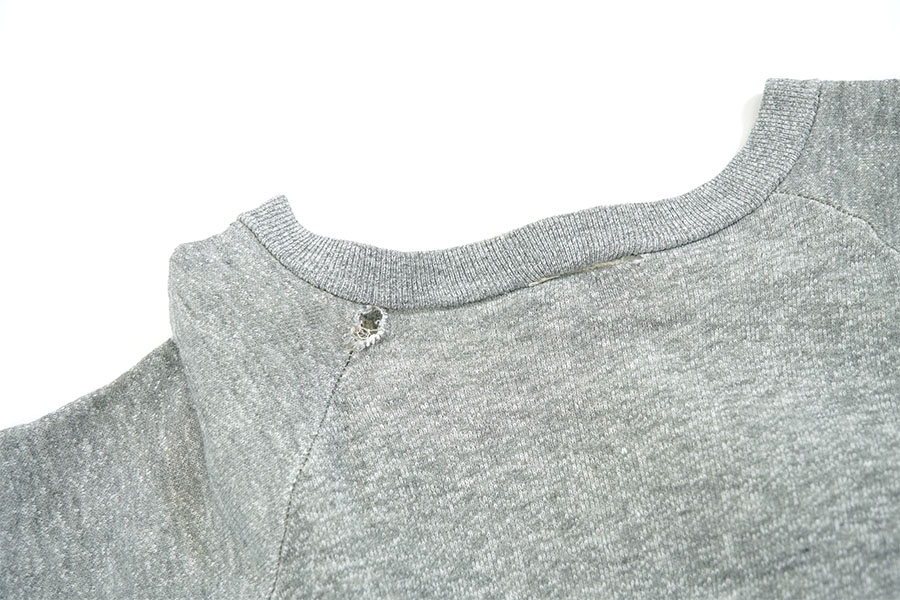 60's Sears 針抜きリブ ラグランスウェット 霜降りグレー 実寸(M位
