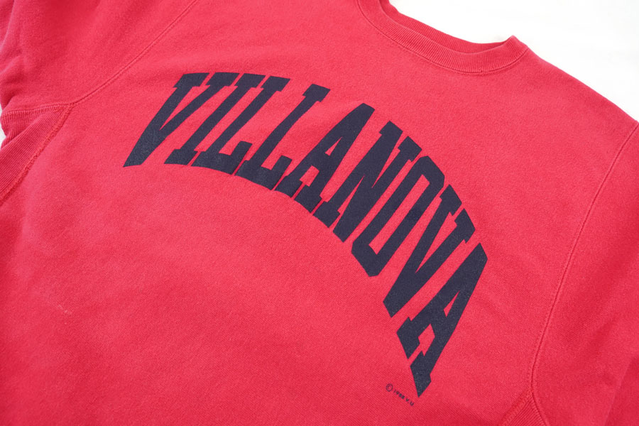 90's 刺繍タグ チャンピオンRW ''VILLANOVA'' ブライトピンク