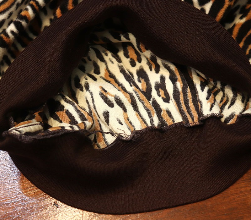 1950s DEAD STOCK , Leifer , LEOPARD , Size L