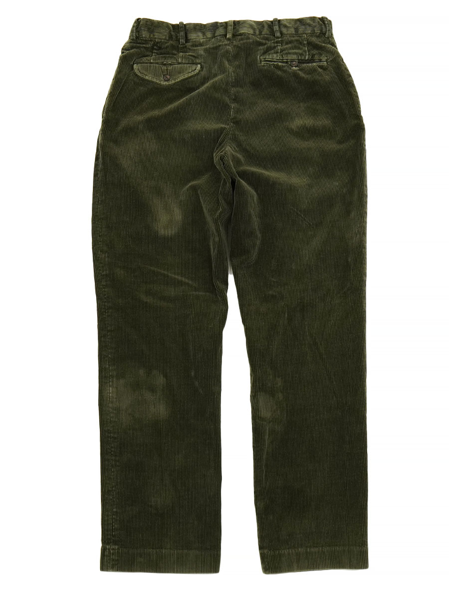 ラルフローレン FINE TAILORING 太畝コーデュロイパンツ オリーブ