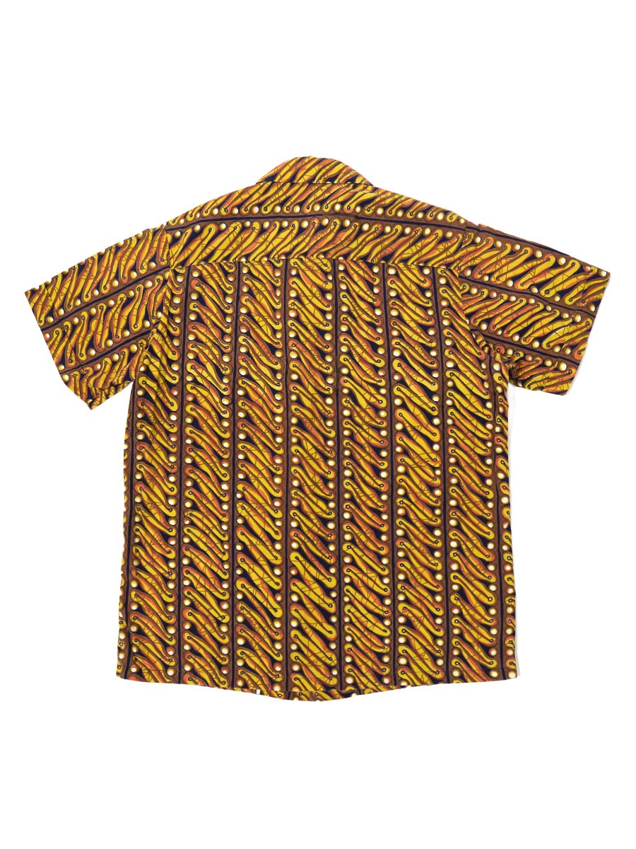 60's ALFRED Shaheen HAWAII ボーダーパターン コットンハワイアン