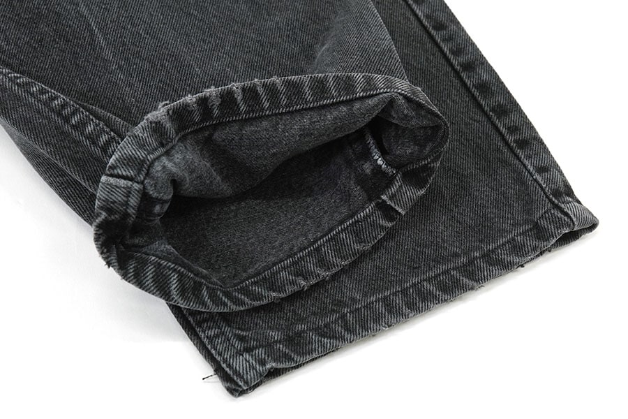 90's LEVI'S 505 ブラックデニムパンツ 黒タブ 表記(W34 L32) USA製 90's LEVI'S 505 ブラックデニムパンツ 黒タブ 表記(W34 L32) USA製