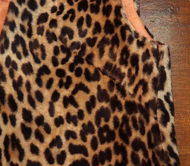 1960s LEOPARD VEST , Size LADY'S