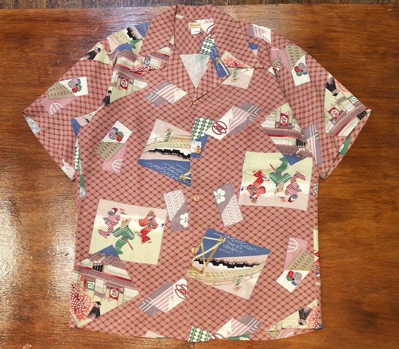 1950s DEAD STOCK , HAWAIIAN SHIRT , Size  M