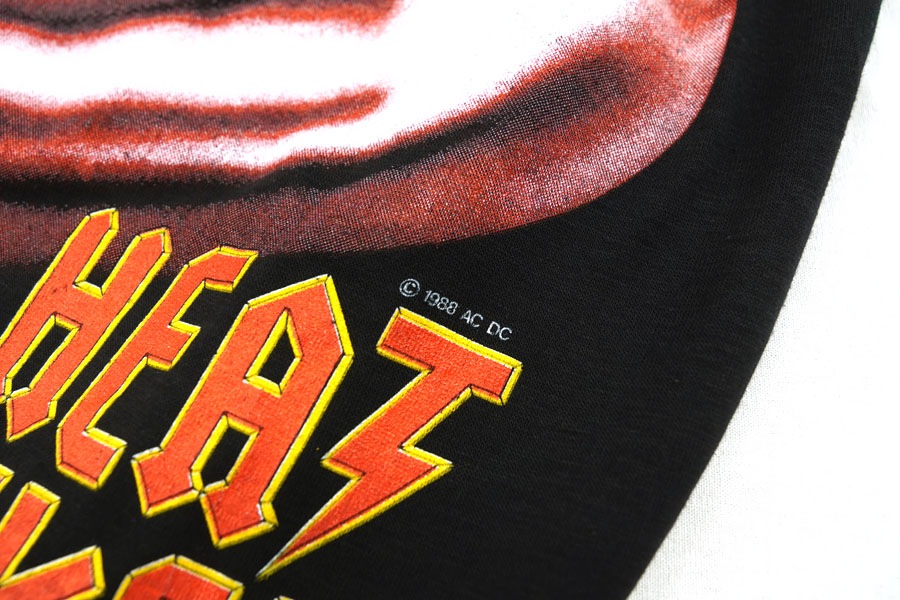 80's Royal ''AC/DC WOURLD TOUR 88'' 両面プリント Tシャツ 表記(XL