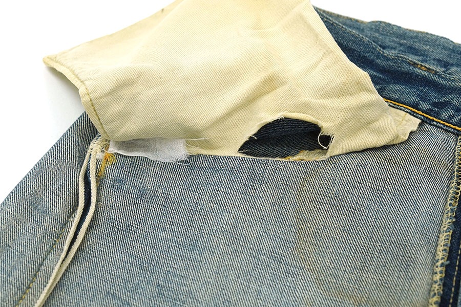 50'S LEVI'S 501ZXX LEATHER PATCH (APPROX.W33 L31)