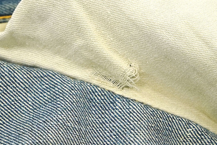 50'S LEVI'S 501ZXX LEATHER PATCH (APPROX.W33 L31)
