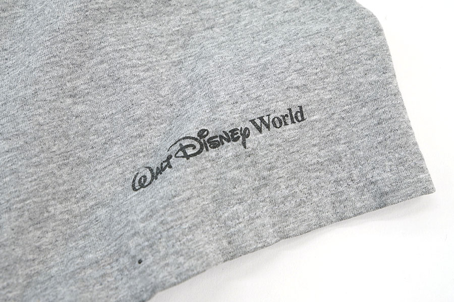 90's～ Walt Disney World ''陰陽ミッキー''プリント Tシャツ グレー