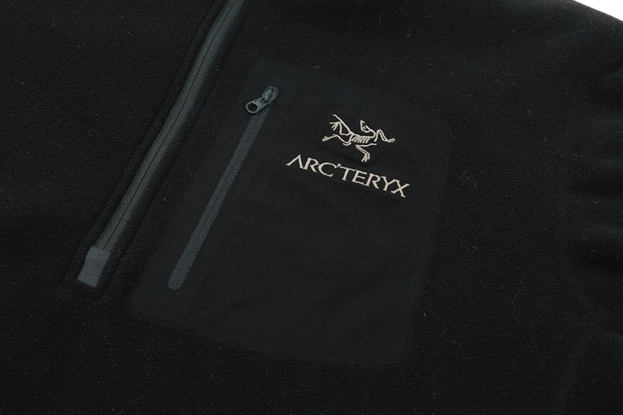 CANADA製 ARC'TERYX APACHE AR ジップネックフリース ブラック 表記(L)