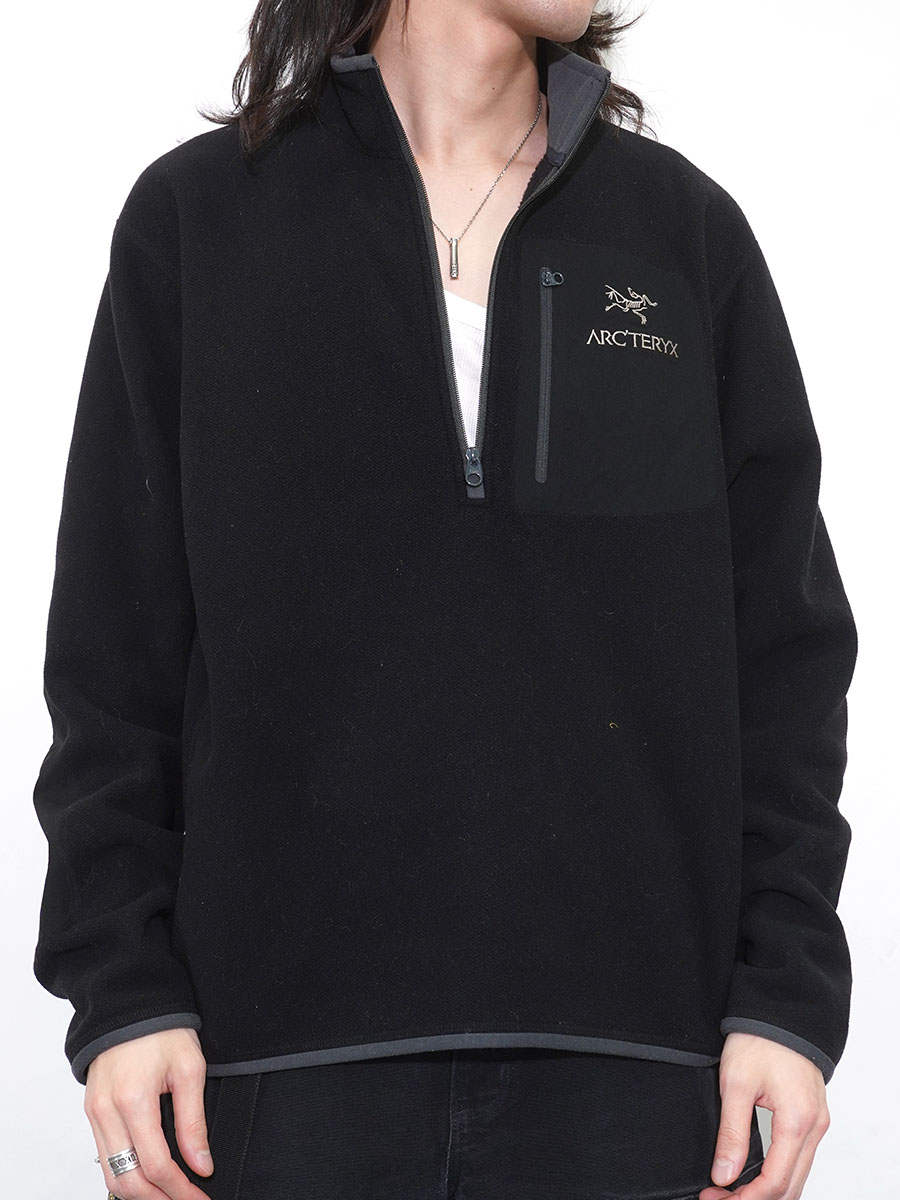 CANADA製 ARC'TERYX APACHE AR ジップネックフリース ブラック 表記(L)