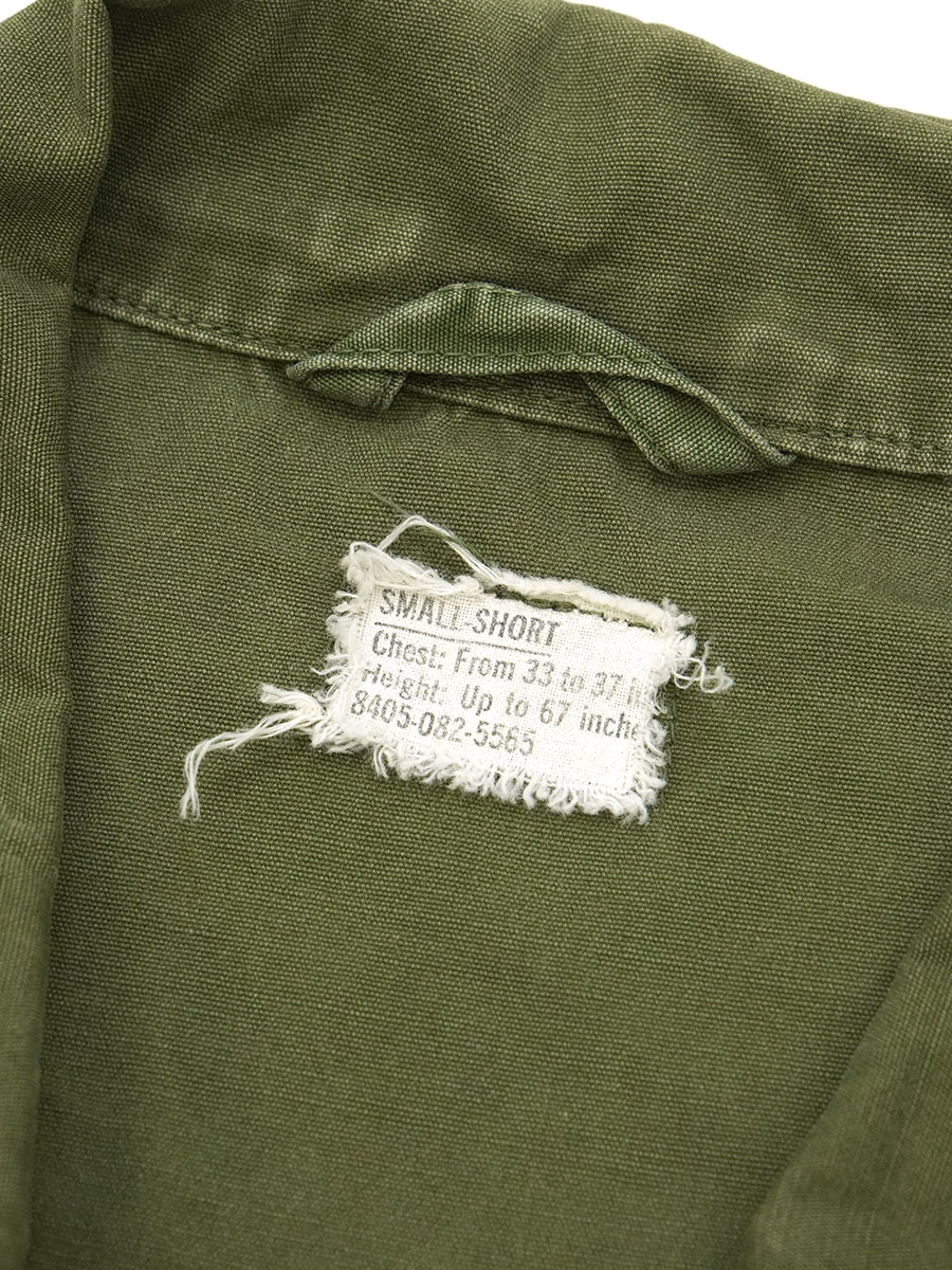 60's U.S.ARMY ジャングルファティーグJKT 2nd 表記(SMALL-SHORT)
