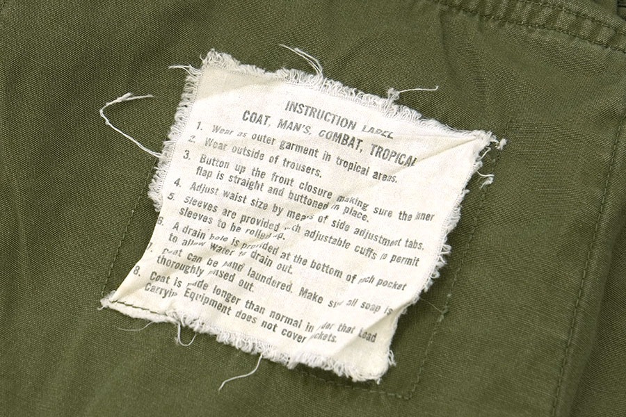 60's U.S.ARMY ジャングルファティーグJKT 2nd 表記(SMALL-SHORT)