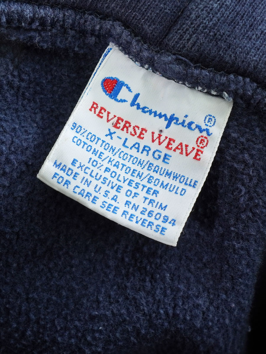 90's 刺繍タグ チャンピオンRWパーカ ''MICHIGAN'' 表記(XL) USA製