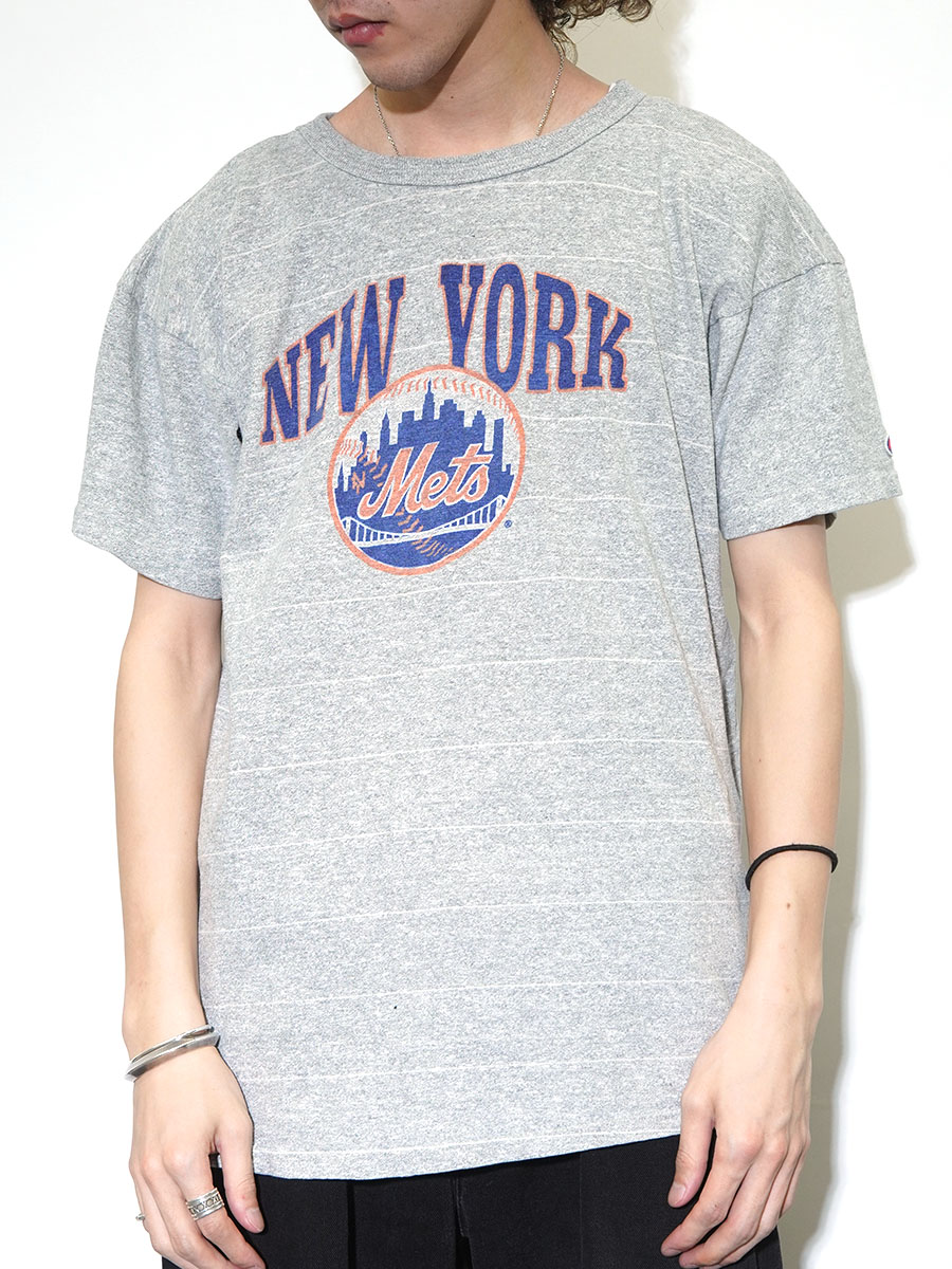 80's チャンピオン USCGA 染み込プリント 水色霜降り Teeシャツ実物 80's トリコタグ チャンピオン スクリプトロゴ 染み込みプリント