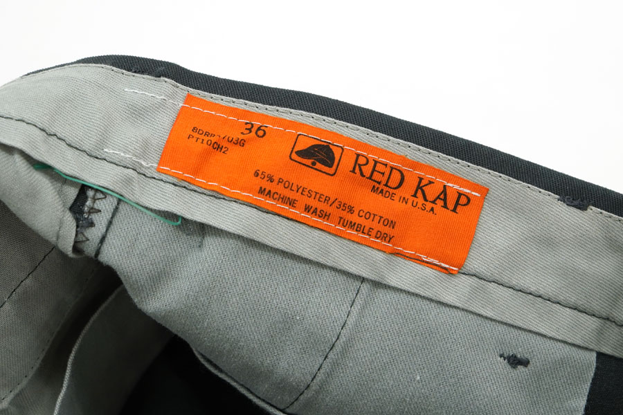 90's RED KAP PT10 ワークパンツ チャコールグレー 実寸(W35 L29) USA製