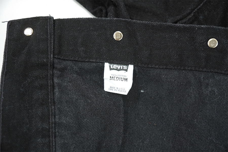 90's LEVI'S 70598 4ポケ ブラックデニムジャケット 表記(M