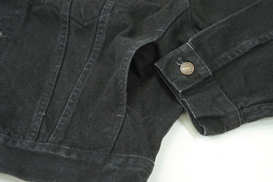 90's LEVI'S 70598 4ポケ ブラックデニムジャケット 表記(M