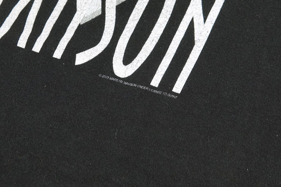 Marilyn Manson GROTESK BURLESK Tシャツ Black Vintage T-Shirt - Marilyn Manson Grotesk Burlesk - L