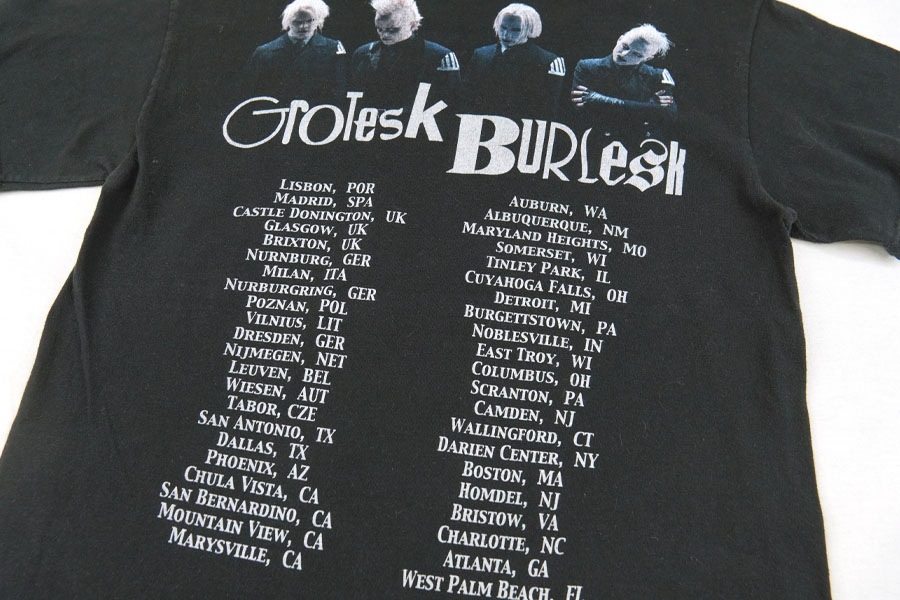 00's M&O MARILYN MANSON ''GROTESK BURLESK'' 両面プリントT