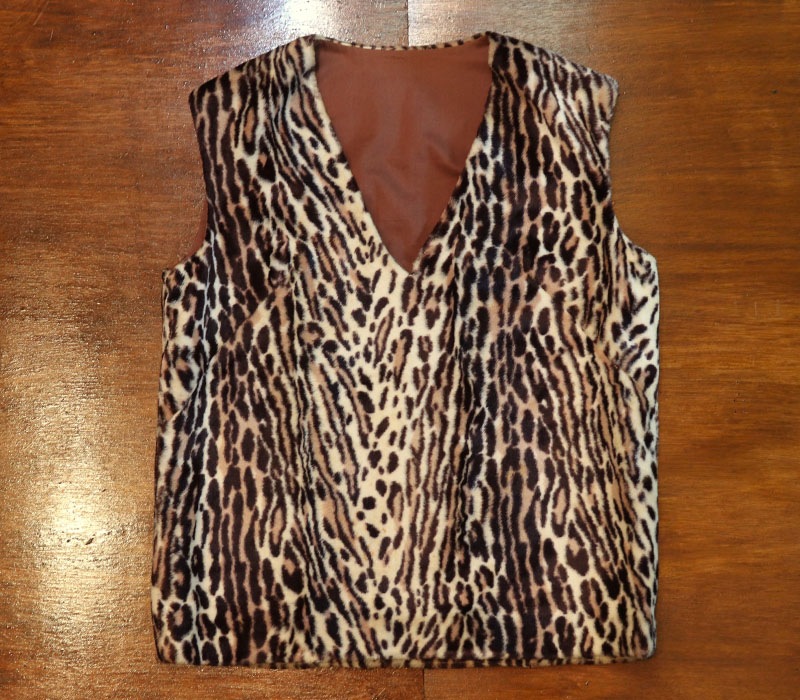60's Leopard Fur×Suede sible Vest 60's Leopard Fur×Suede Riversible Vest Leopard Coat Mens
