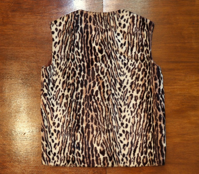 1960s LEOPARD VEST , Size LADY'S
