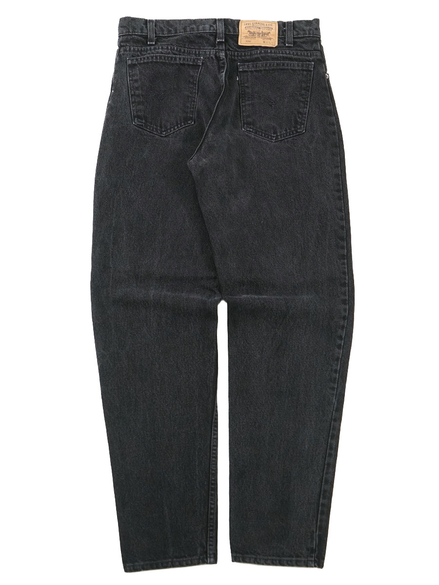 90's Levi's 550 ブラックデニムパンツ 黒タブ 表記(W33 L32) USA製